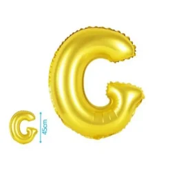 Globo Mylar Letras Oro 45cm