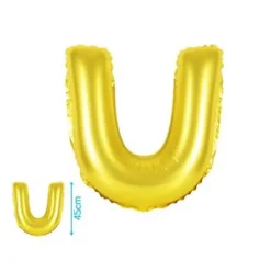 Globo Mylar Letras Oro 45cm