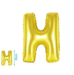 Globo Mylar Letras Oro 45cm