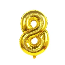 Globo Mylar Números Oro 110cm