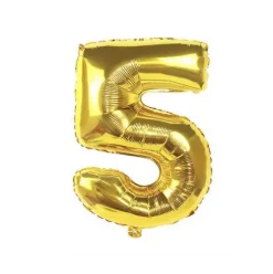 Globo Mylar Números Oro 110cm