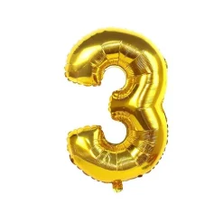 Globo Mylar Números Oro 110cm