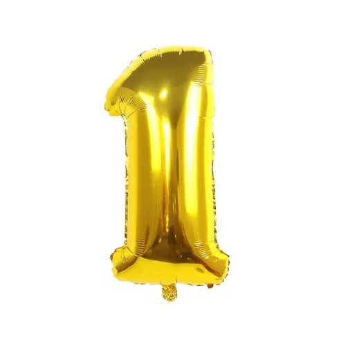 Globo Mylar Números Oro 110cm