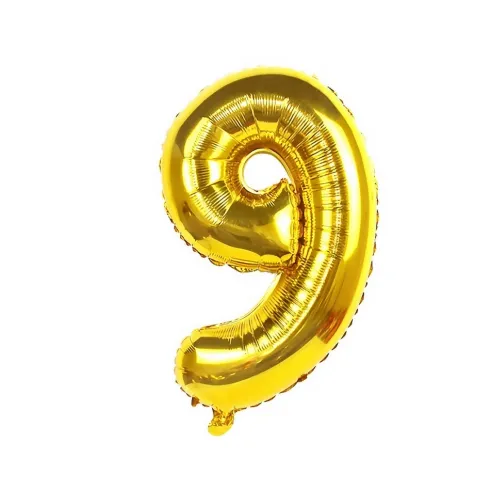 Globo Mylar Números Oro 110cm