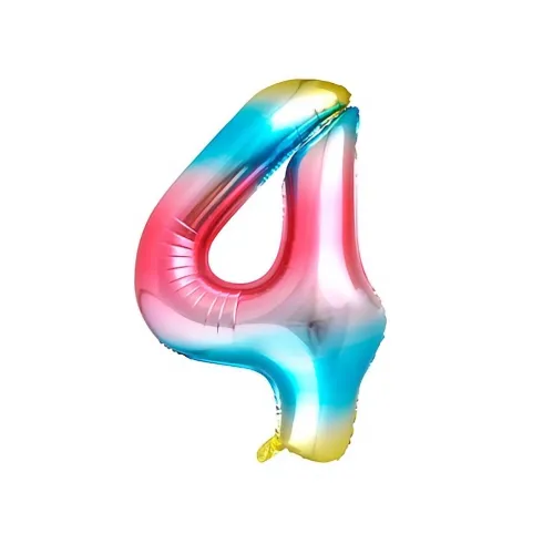 Globo Mylar Números Rosa/Azul 110cm