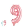 Globo Mylar Números Rosa 45cm