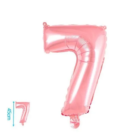 Globo Mylar Números Rosa 45cm