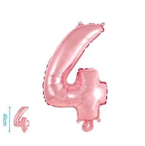 Globo Mylar Números Rosa 45cm