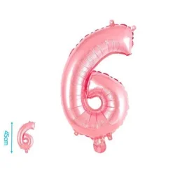 Globo Mylar Números Rosa 45cm