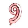 Globo Mylar Números Rosa Oro 45cm
