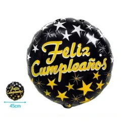Globo Mylar Redondo Cumpleaños