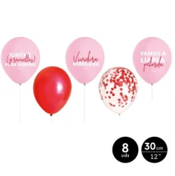 Globos Látex Amor 8pcs