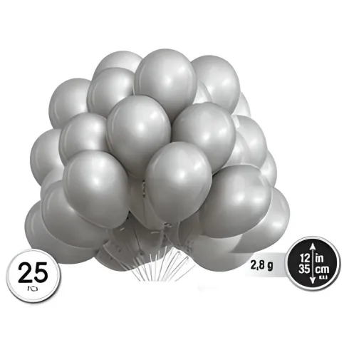 Globos Látex 30cm 25pcs