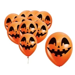 Globos Látex Halloween Calabaza Naranja 30cm 10pcs