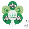 Globos Látex Print Futbol 6pcs