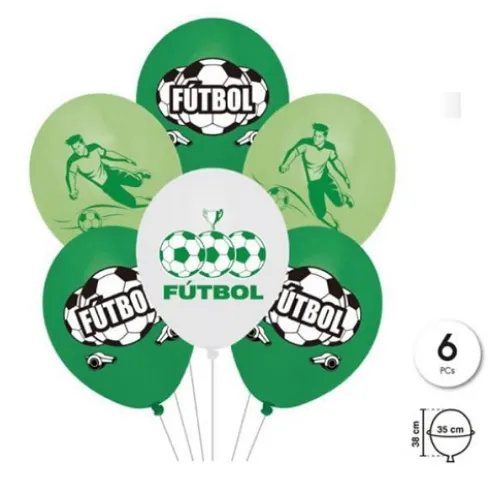 Globos Látex Print Futbol 6pcs