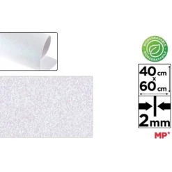Goma EVA Purpurina Biodegradable Blanco