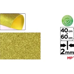 Goma EVA Purpurina Biodegradable Oro