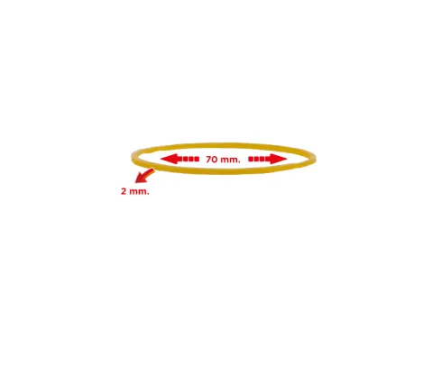 Gomas Elásticas Nº7 2x70mm