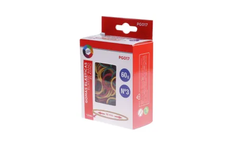 Gomas Elásticas Nº3 1.5x30mm Colores
