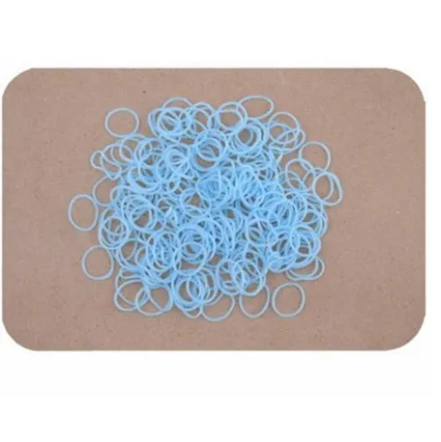 Gomas Para Pulsera Azul Claro