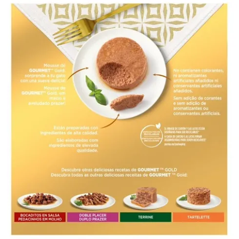 Gourmet Gold Mousse Pescado 8x85g