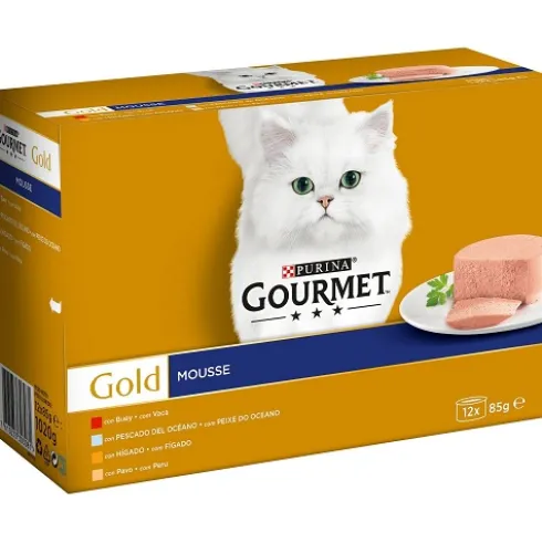 Gourmet Gold Mousse Surtido 12x85g