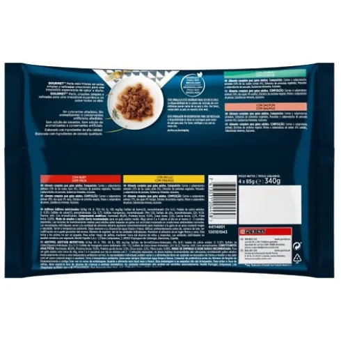 Gourmet Perle Delicias Pescado Oceano 4x85g