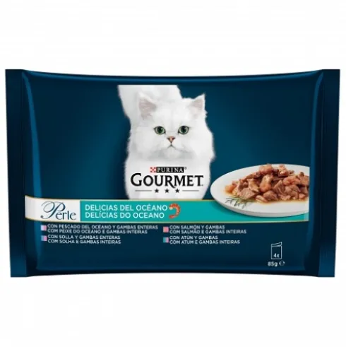 Gourmet Perle Delicias Pescado Oceano 4x85g