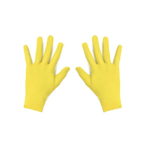 Guantes Cortos Adulto Amarillo