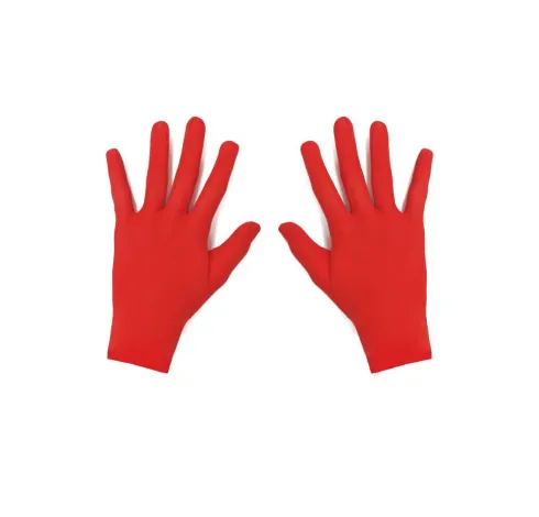 Guantes Cortos Adulto Rojo