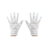 Guantes Cortos Encaje Blanco