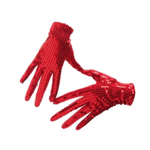Guantes Cortos Lentejuelas