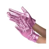 Guantes Cortos Metalizados Rosa