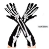 Guantes Largos Esqueleto Negro