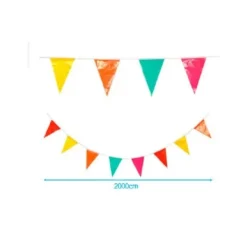 Guirnalda Banderines Multicolor 20M