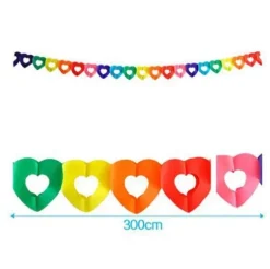 Guirnalda Corazón Colores