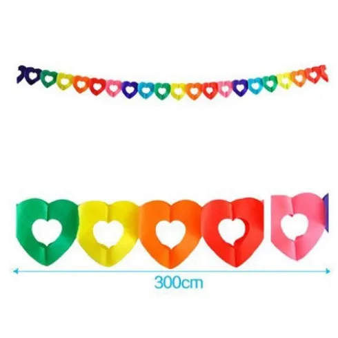 Guirnalda Corazón Colores