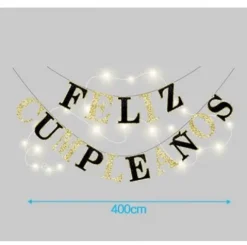 Guirnalda Feliz Cumpleaños Con Luz