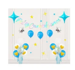 Guirnalda Feliz Cumpleaños Con Globos 42PCS
