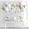 Guirnalda Feliz Cumpleaños Con Globos Azul/Oro 30PCS