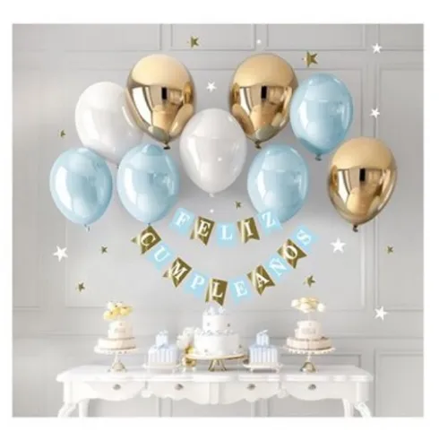 Guirnalda Feliz Cumpleaños Con Globos 27PCS
