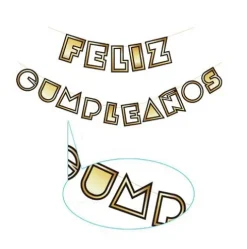 Guirnalda Feliz Cumpleaños Dorado