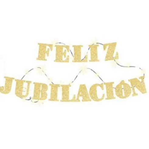 Guirnalda Feliz Jubilación Con Luz