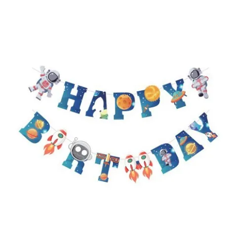 Guirnalda Happy Birthday Astronauta