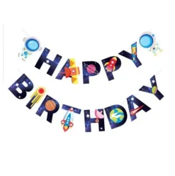 Guirnalda Happy Birthday Astronauta