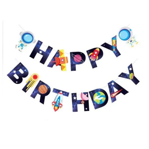 Guirnalda Happy Birthday Astronauta
