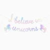 Guirnalda «I Believe in Unicorns» Iridiscente