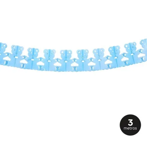 Guirnalda Papel Osito Azul Pastel 3M