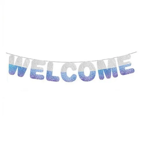 Guirnalda Welcome Azul